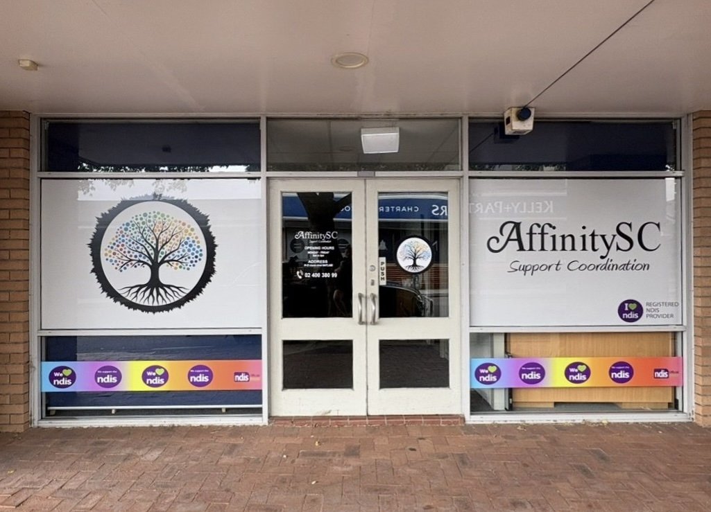 AffinitySC shopfront after signage