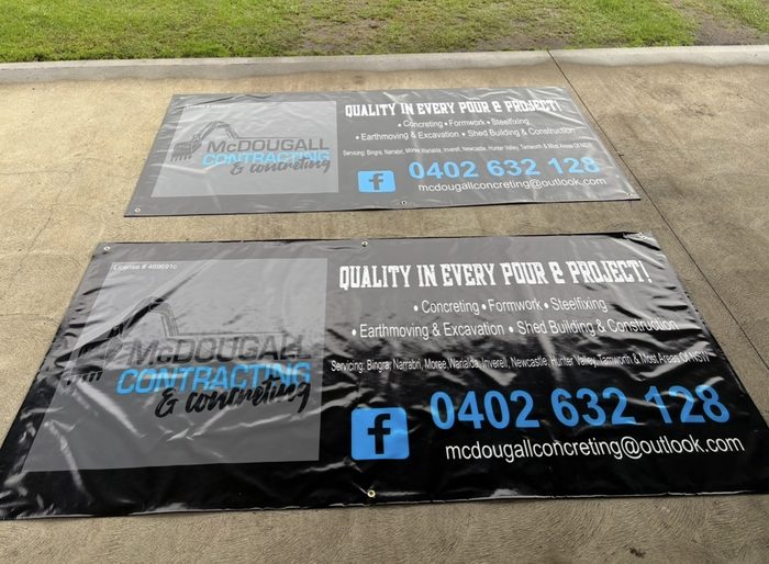 Corflute site signage